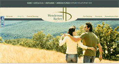 Desktop Screenshot of hendersonbarkerfuneralhome.com